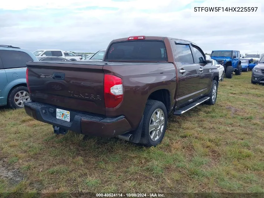 2017 Toyota Tundra 1794 5.7L V8 VIN: 5TFGW5F14HX225597 Lot: 40524114