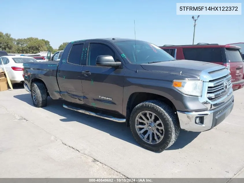 2017 Toyota Tundra Sr5 4.6L V8 VIN: 5TFRM5F14HX122372 Lot: 40549682