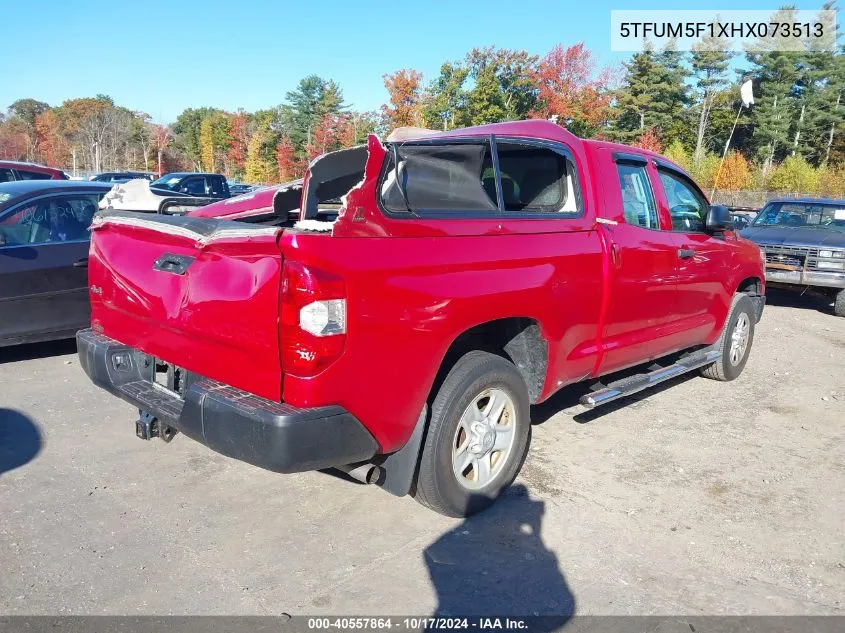 2017 Toyota Tundra Sr 4.6L V8 VIN: 5TFUM5F1XHX073513 Lot: 40557864