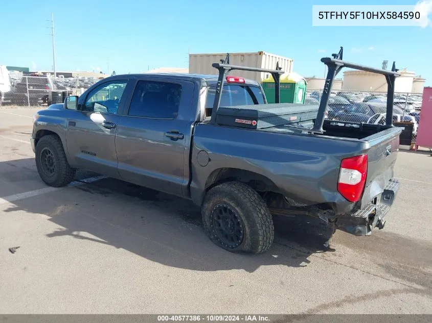 2017 Toyota Tundra Limited 5.7L V8 VIN: 5TFHY5F10HX584590 Lot: 40577386