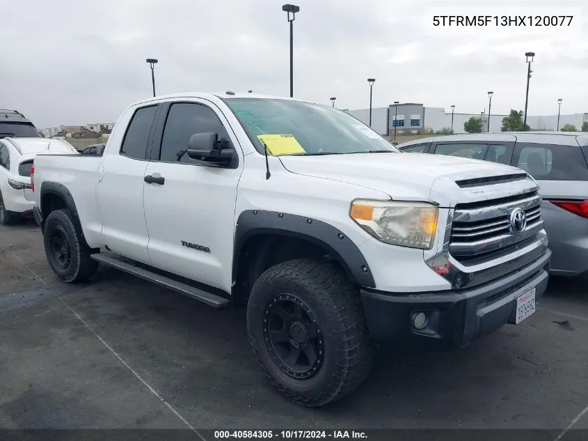 5TFRM5F13HX120077 2017 Toyota Tundra Sr5 4.6L V8