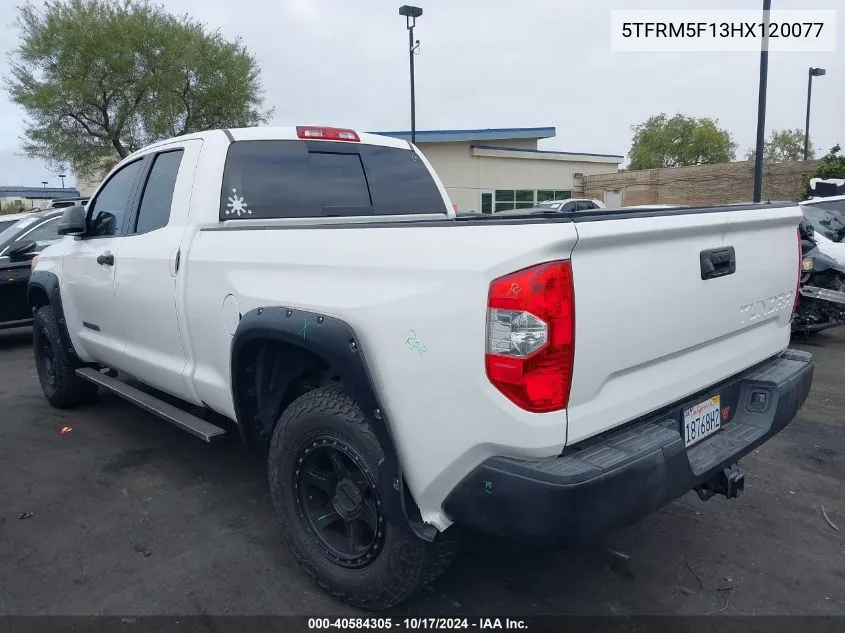 2017 Toyota Tundra Sr5 4.6L V8 VIN: 5TFRM5F13HX120077 Lot: 40584305