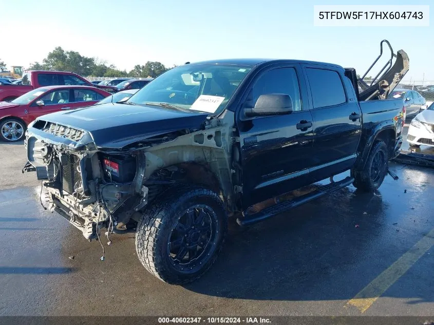 5TFDW5F17HX604743 2017 Toyota Tundra Sr5 5.7L V8