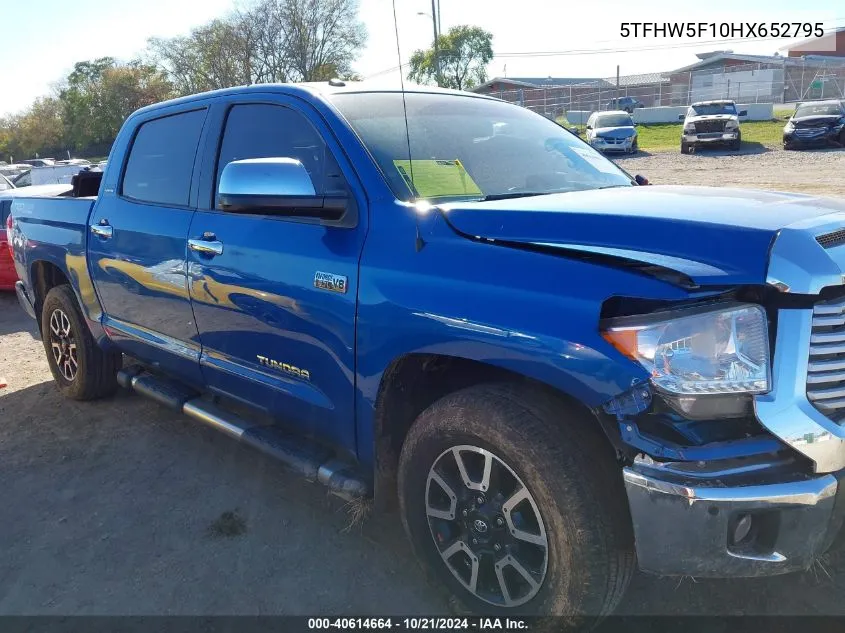 5TFHW5F10HX652795 2017 Toyota Tundra Limited 5.7L V8