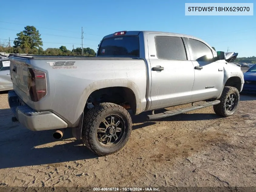 2017 Toyota Tundra Sr5 5.7L V8 VIN: 5TFDW5F18HX629070 Lot: 40616724