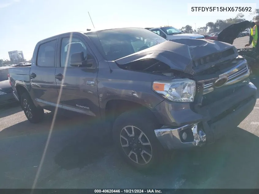 5TFDY5F15HX675692 2017 Toyota Tundra Crewmax Sr5/Trd Pro