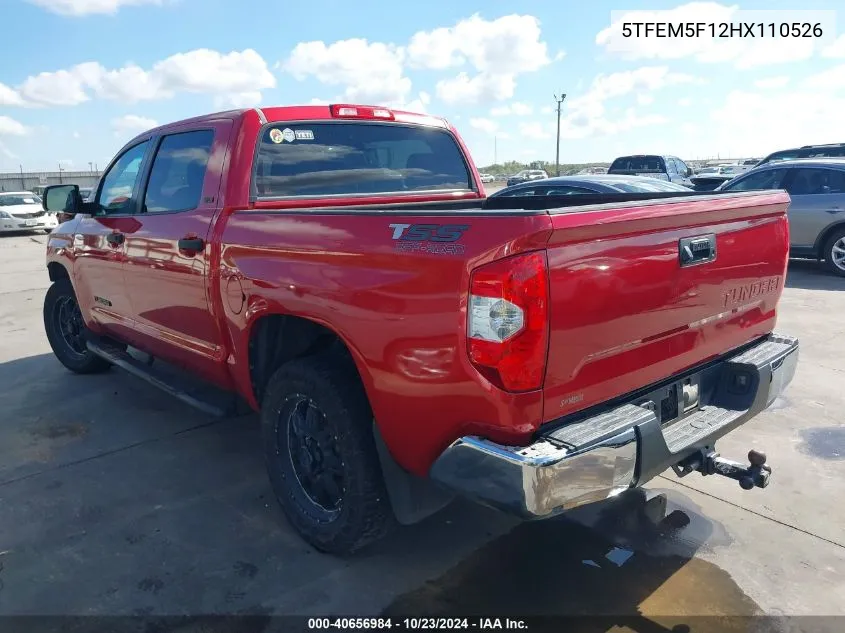 5TFEM5F12HX110526 2017 Toyota Tundra Sr5 4.6L V8