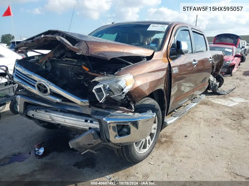 2017 Toyota Tundra 1794 5.7L V8 VIN: 5TFAW5F15HX595057 Lot: 40687492