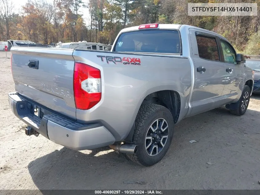 2017 Toyota Tundra Sr5 5.7L V8 VIN: 5TFDY5F14HX614401 Lot: 40690297