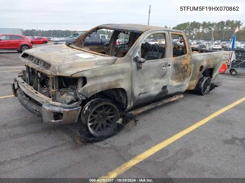 2017 Toyota Tundra Sr5 4.6L V8 VIN: 5TFUM5F19HX070862 Lot: 40701207