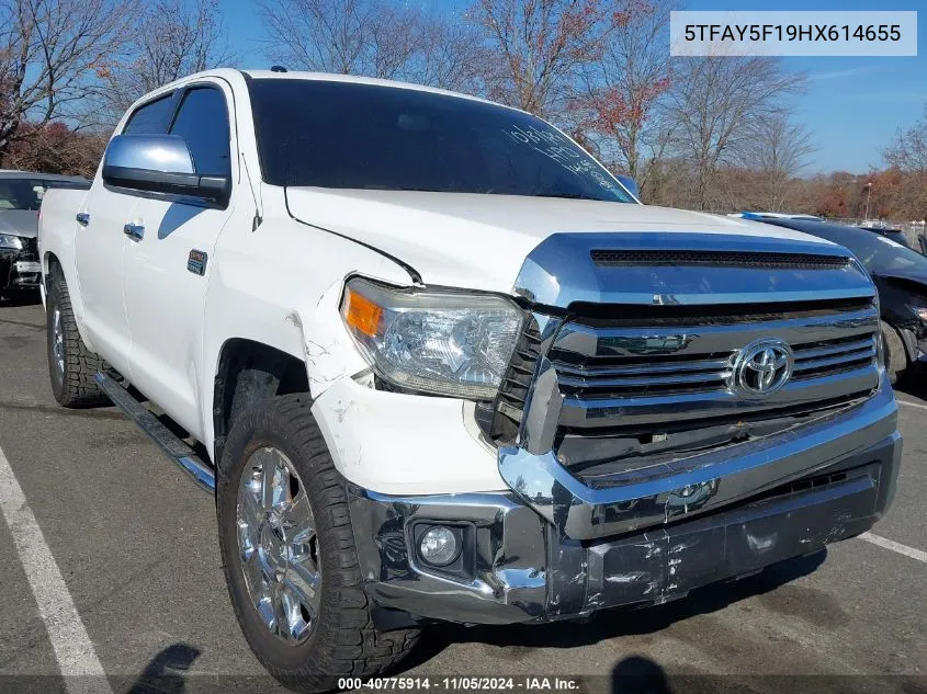 2017 Toyota Tundra 1794 5.7L V8 VIN: 5TFAY5F19HX614655 Lot: 40775914