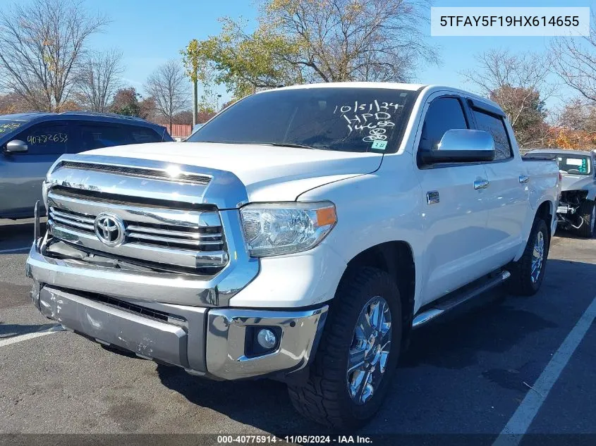 2017 Toyota Tundra 1794 5.7L V8 VIN: 5TFAY5F19HX614655 Lot: 40775914