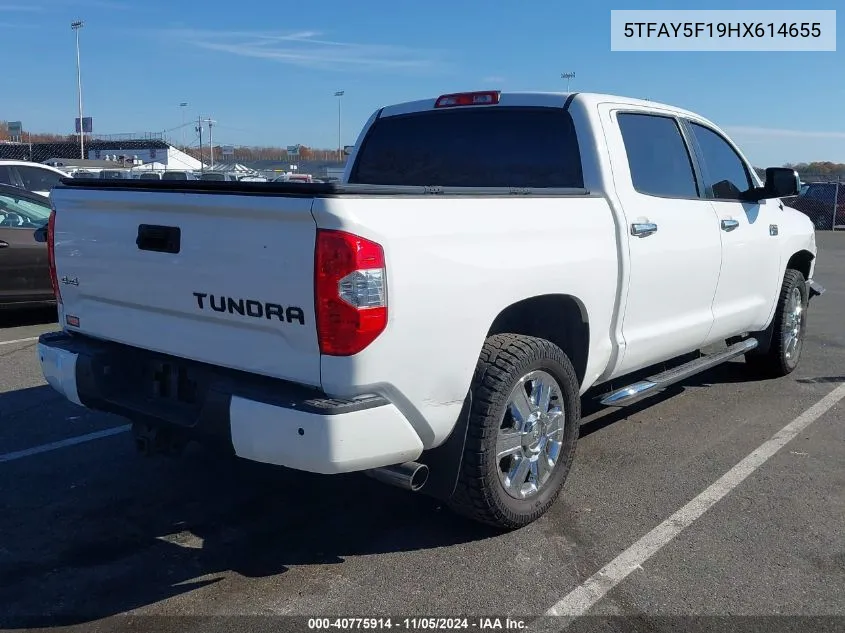 2017 Toyota Tundra 1794 5.7L V8 VIN: 5TFAY5F19HX614655 Lot: 40775914