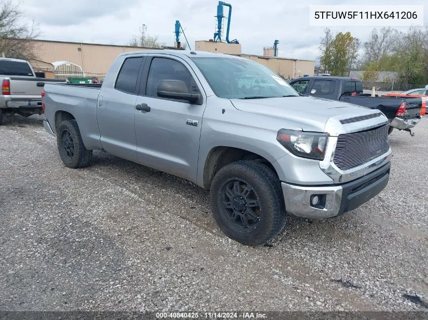 2017 Toyota Tundra Sr5 5.7L V8 VIN: 5TFUW5F11HX641206 Lot: 40840425