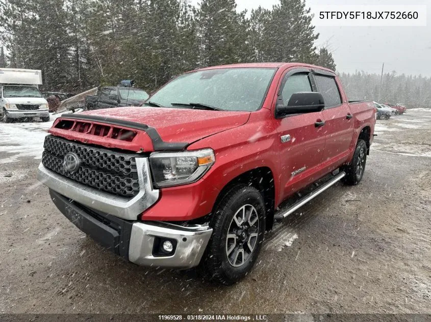 5TFDY5F18JX752660 2018 Toyota Tundra Crewmax Sr5