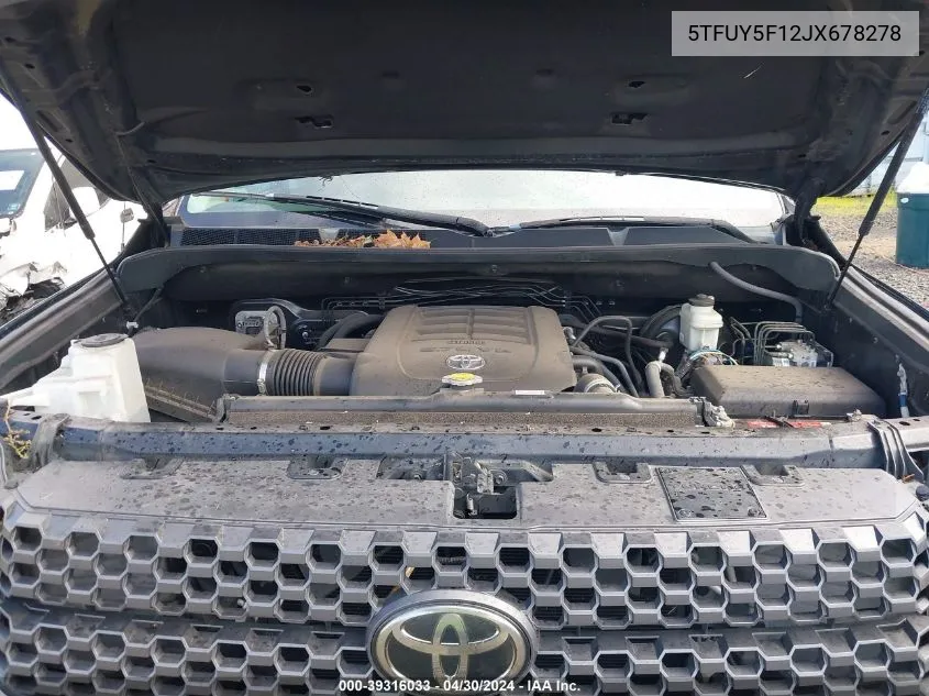 5TFUY5F12JX678278 2018 Toyota Tundra Sr5 5.7L V8