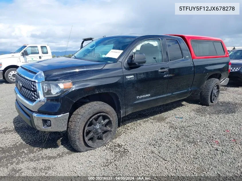 5TFUY5F12JX678278 2018 Toyota Tundra Sr5 5.7L V8