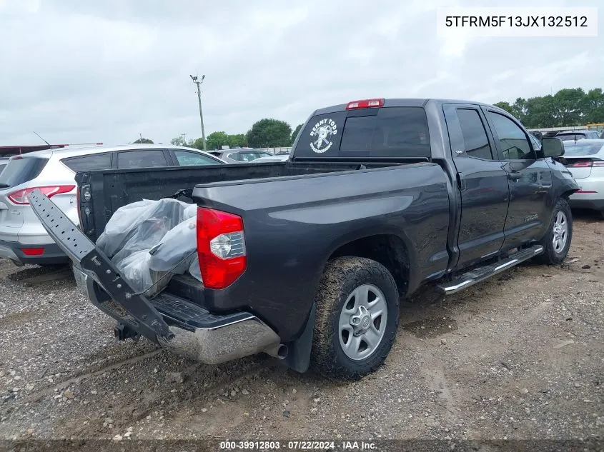 2018 Toyota Tundra Sr5 4.6L V8 VIN: 5TFRM5F13JX132512 Lot: 39912803