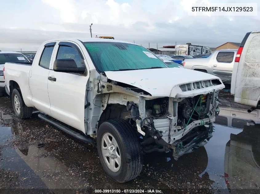 5TFRM5F14JX129523 2018 Toyota Tundra Sr 4.6L V8