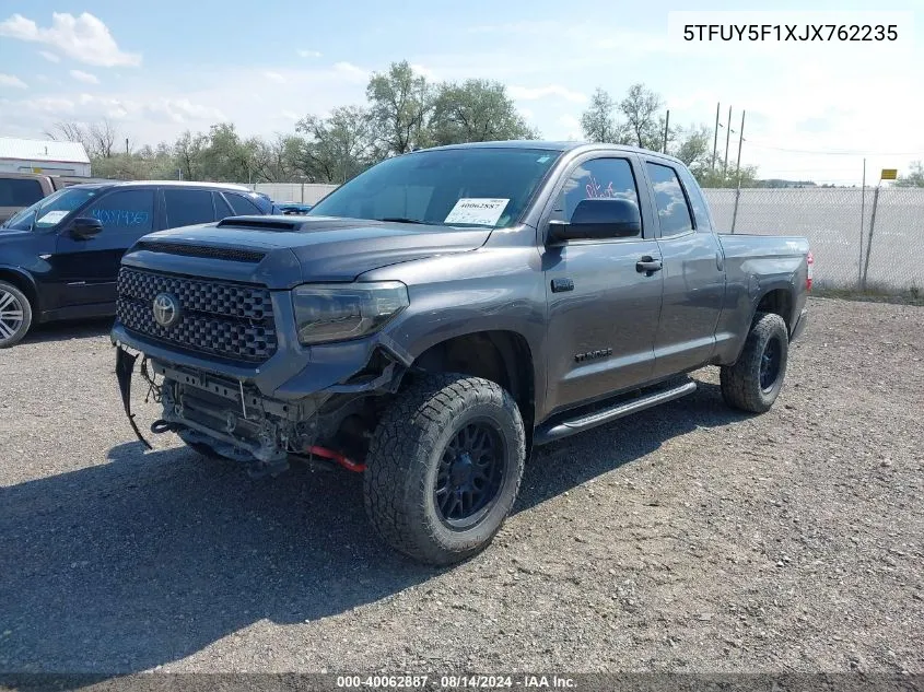 2018 Toyota Tundra Sr5 5.7L V8 VIN: 5TFUY5F1XJX762235 Lot: 40062887