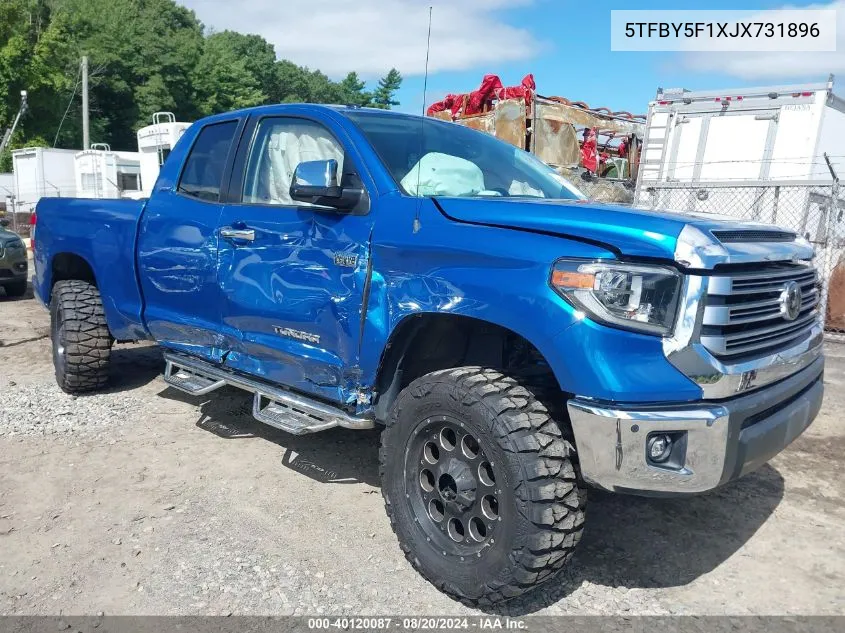 5TFBY5F1XJX731896 2018 Toyota Tundra Limited 5.7L V8