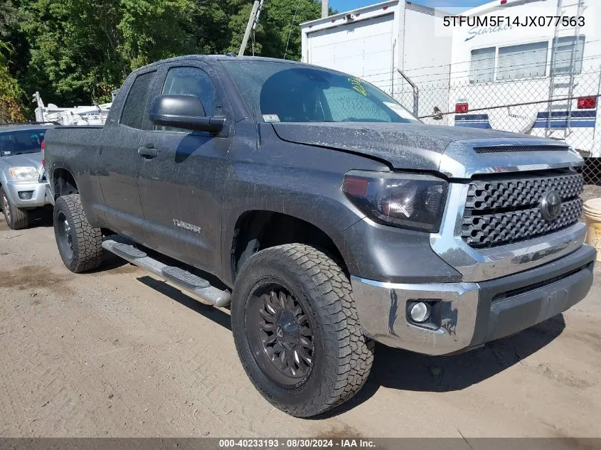 2018 Toyota Tundra Sr5 4.6L V8 VIN: 5TFUM5F14JX077563 Lot: 40233193