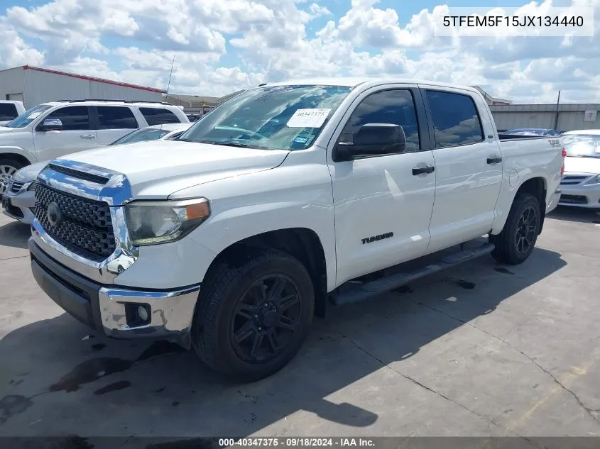 2018 Toyota Tundra Sr5 4.6L V8 VIN: 5TFEM5F15JX134440 Lot: 40347375