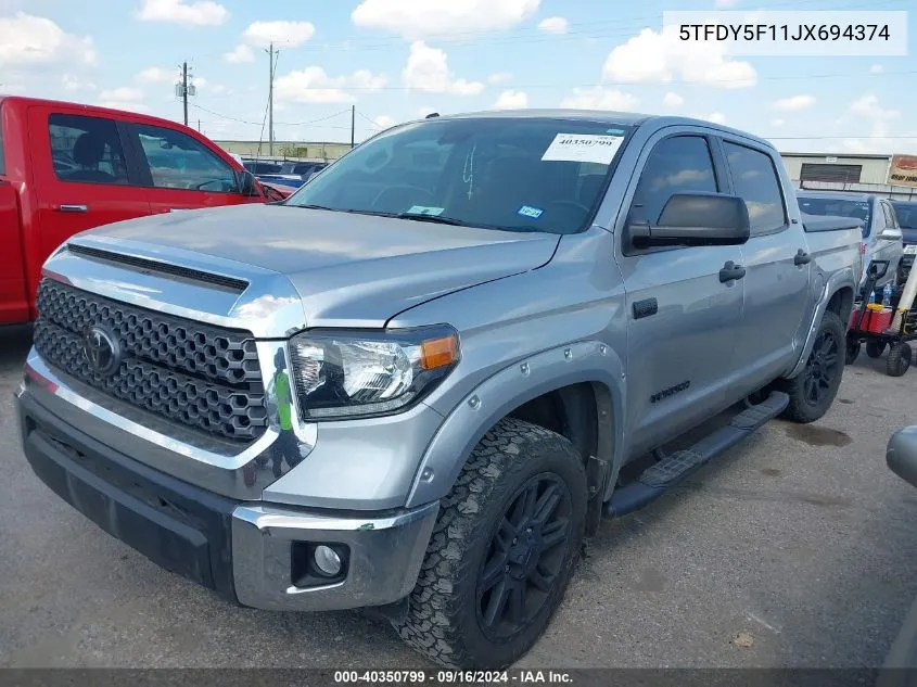 5TFDY5F11JX694374 2018 Toyota Tundra Crewmax Sr5