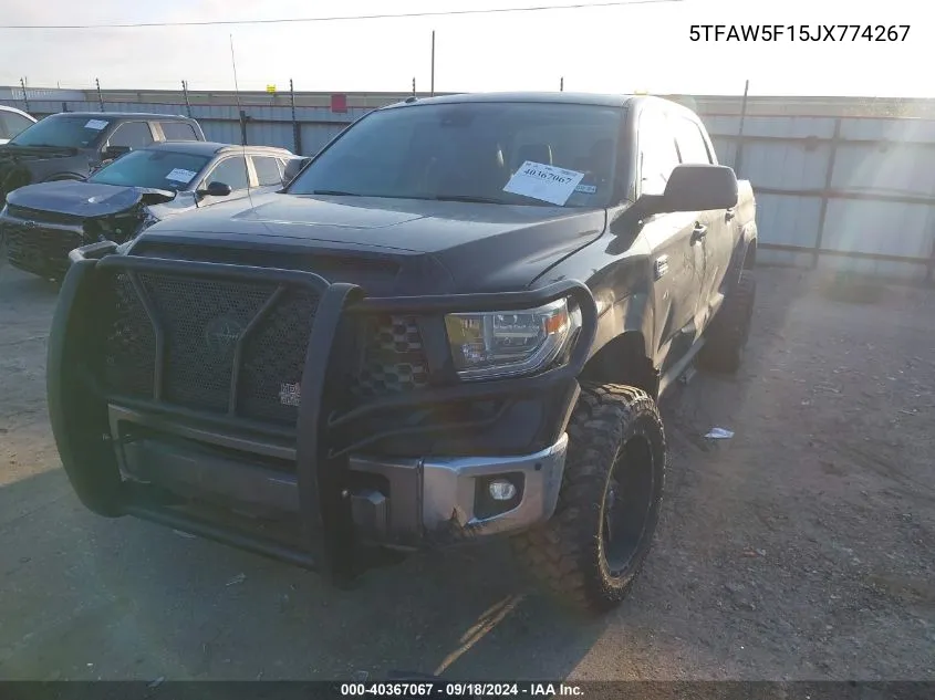 5TFAW5F15JX774267 2018 Toyota Tundra 1794 5.7L V8