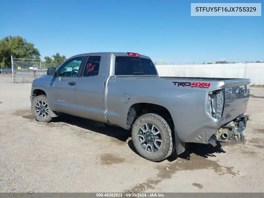 5TFUY5F16JX755329 2018 Toyota Tundra Sr5 5.7L V8