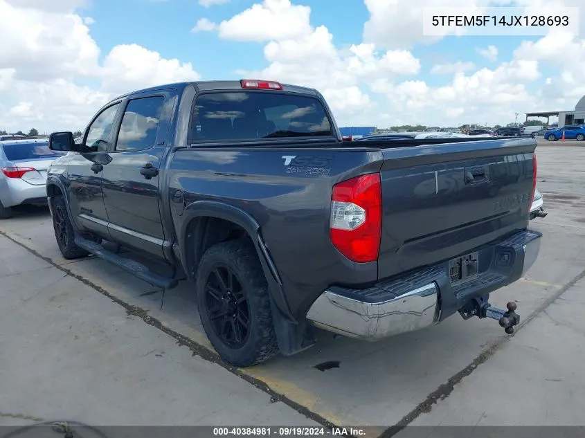 5TFEM5F14JX128693 2018 Toyota Tundra Sr5 4.6L V8