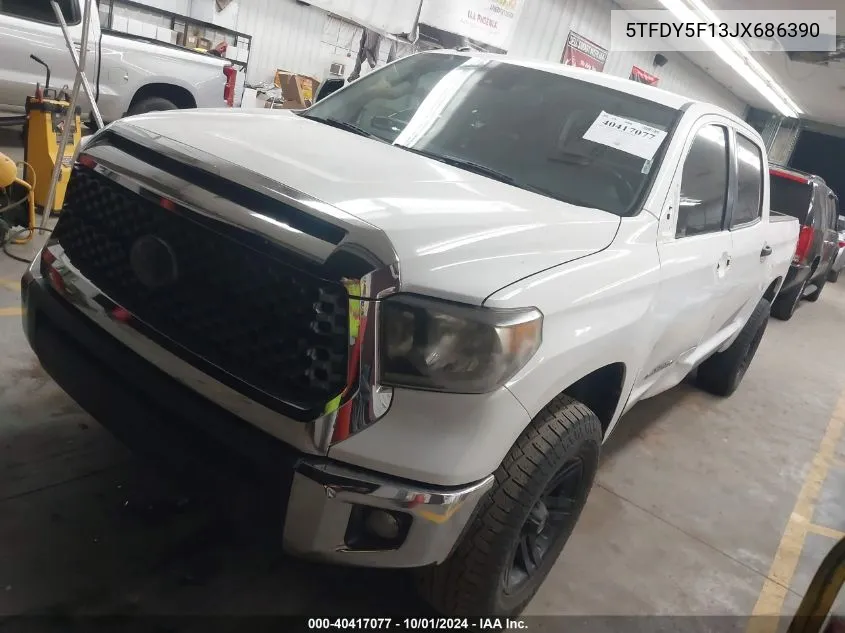 2018 Toyota Tundra Crewmax Sr5 VIN: 5TFDY5F13JX686390 Lot: 40417077