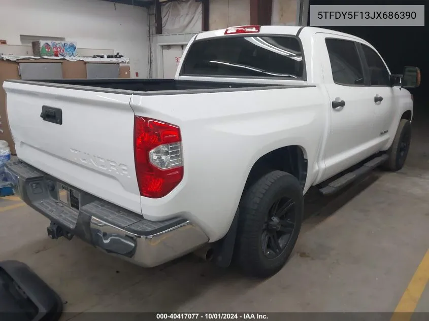 2018 Toyota Tundra Crewmax Sr5 VIN: 5TFDY5F13JX686390 Lot: 40417077