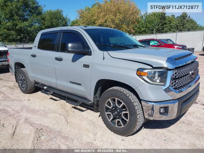 2018 Toyota Tundra Sr5 5.7L V8 VIN: 5TFDW5F11JX712877 Lot: 40439076