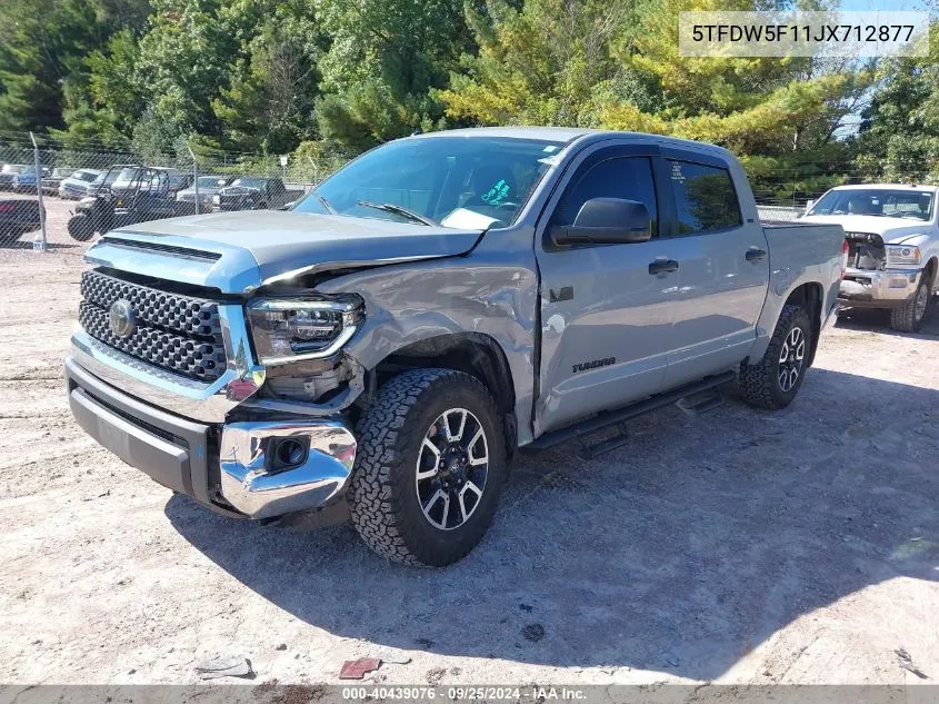 5TFDW5F11JX712877 2018 Toyota Tundra Sr5 5.7L V8