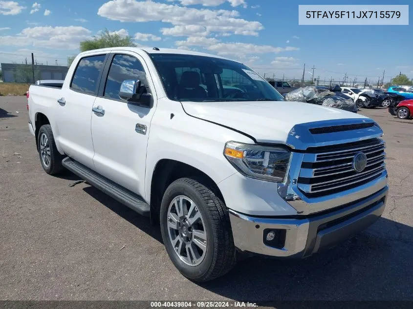 5TFAY5F11JX715579 2018 Toyota Tundra 1794 5.7L V8