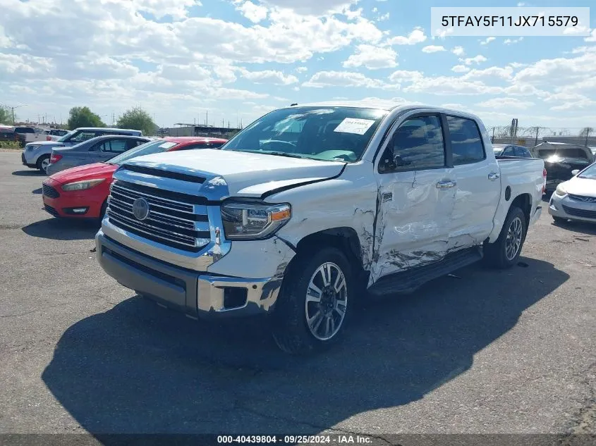 5TFAY5F11JX715579 2018 Toyota Tundra 1794 5.7L V8