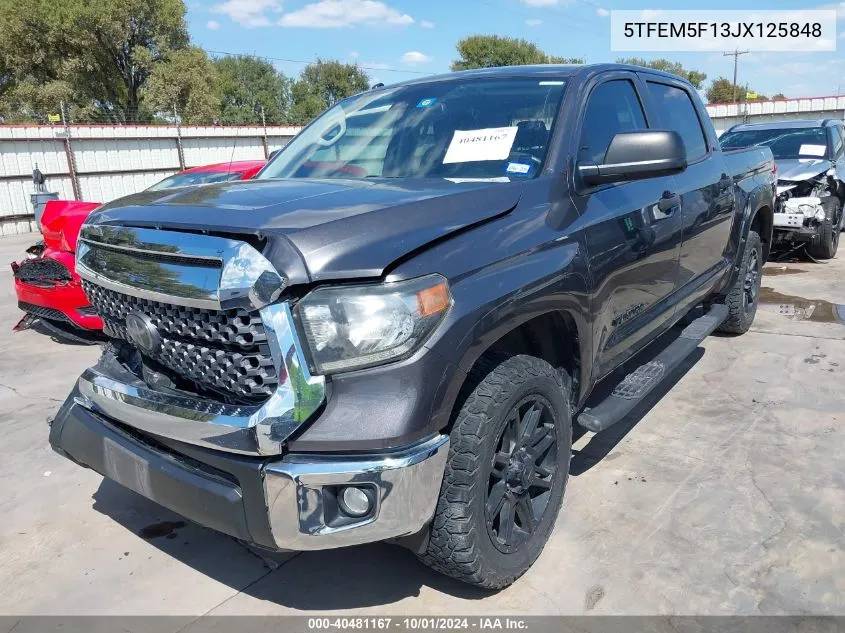 2018 Toyota Tundra Sr5 4.6L V8 VIN: 5TFEM5F13JX125848 Lot: 40481167