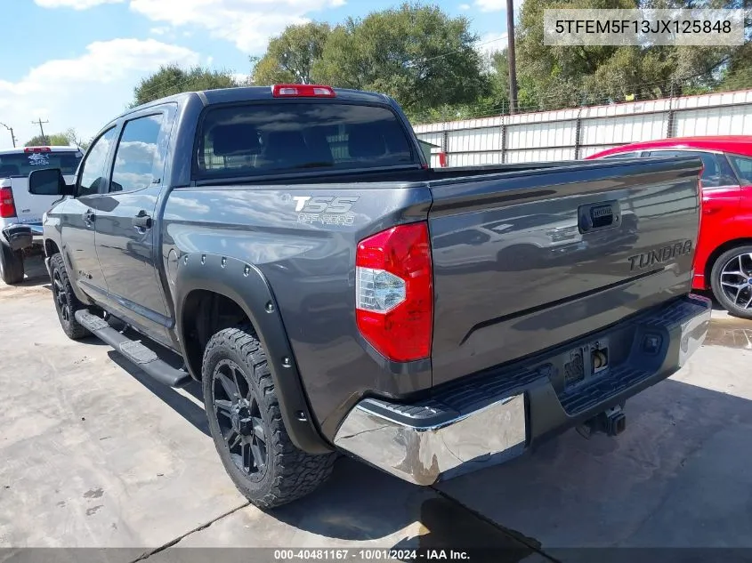 2018 Toyota Tundra Sr5 4.6L V8 VIN: 5TFEM5F13JX125848 Lot: 40481167