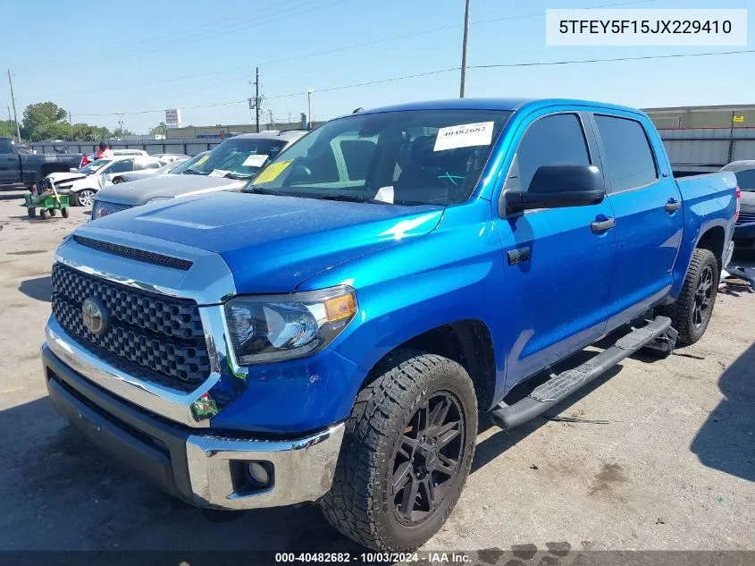 2018 Toyota Tundra Sr5 5.7L V8 VIN: 5TFEY5F15JX229410 Lot: 40482682