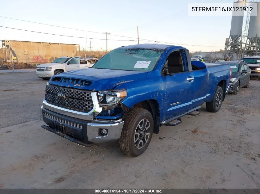 5TFRM5F16JX125912 2018 Toyota Tundra Sr5 4.6L V8