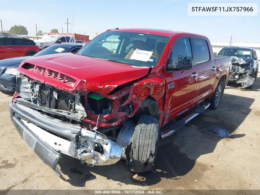 5TFAW5F11JX757966 2018 Toyota Tundra 1794 5.7L V8