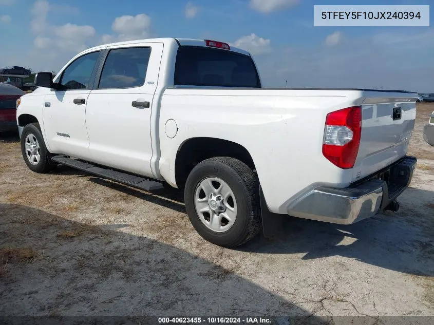 5TFEY5F10JX240394 2018 Toyota Tundra Sr5 5.7L V8