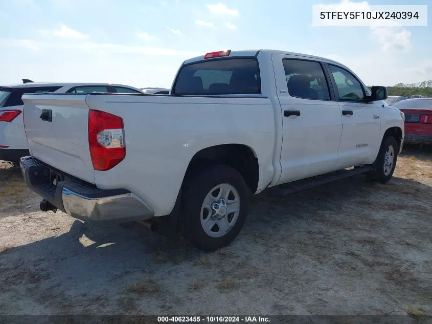 5TFEY5F10JX240394 2018 Toyota Tundra Sr5 5.7L V8