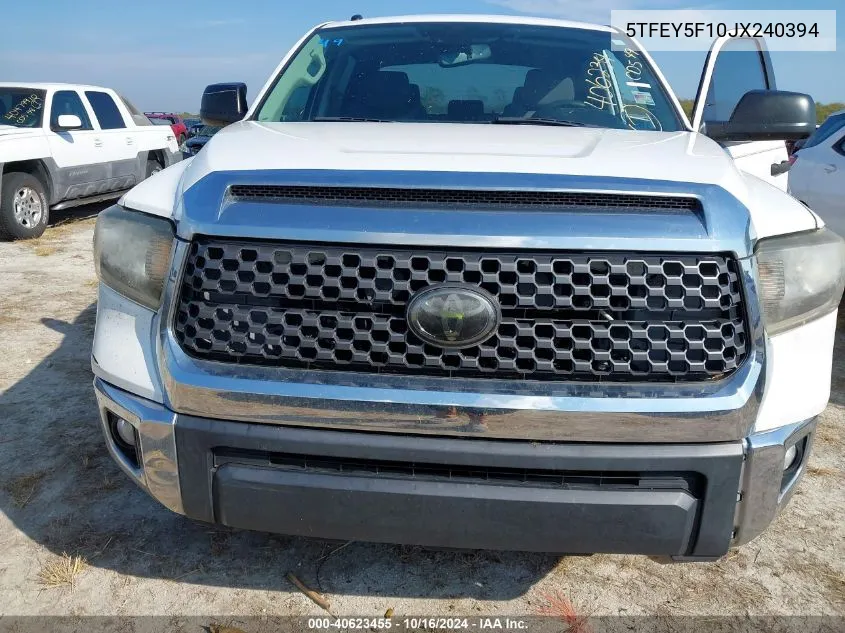 5TFEY5F10JX240394 2018 Toyota Tundra Sr5 5.7L V8