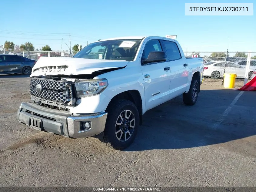 2018 Toyota Tundra Sr5 5.7L V8 VIN: 5TFDY5F1XJX730711 Lot: 40644407