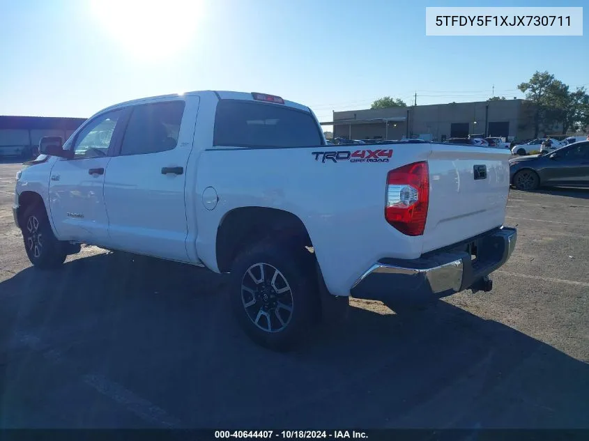 2018 Toyota Tundra Sr5 5.7L V8 VIN: 5TFDY5F1XJX730711 Lot: 40644407