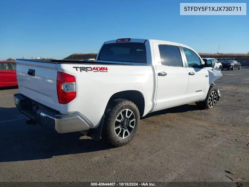 2018 Toyota Tundra Sr5 5.7L V8 VIN: 5TFDY5F1XJX730711 Lot: 40644407