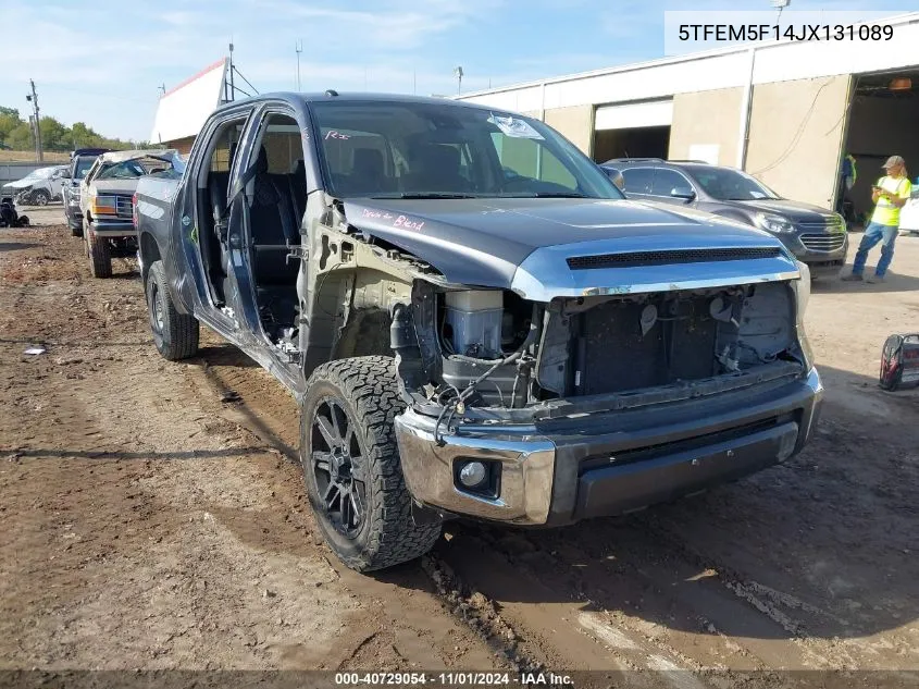 2018 Toyota Tundra Sr5 4.6L V8 VIN: 5TFEM5F14JX131089 Lot: 40729054