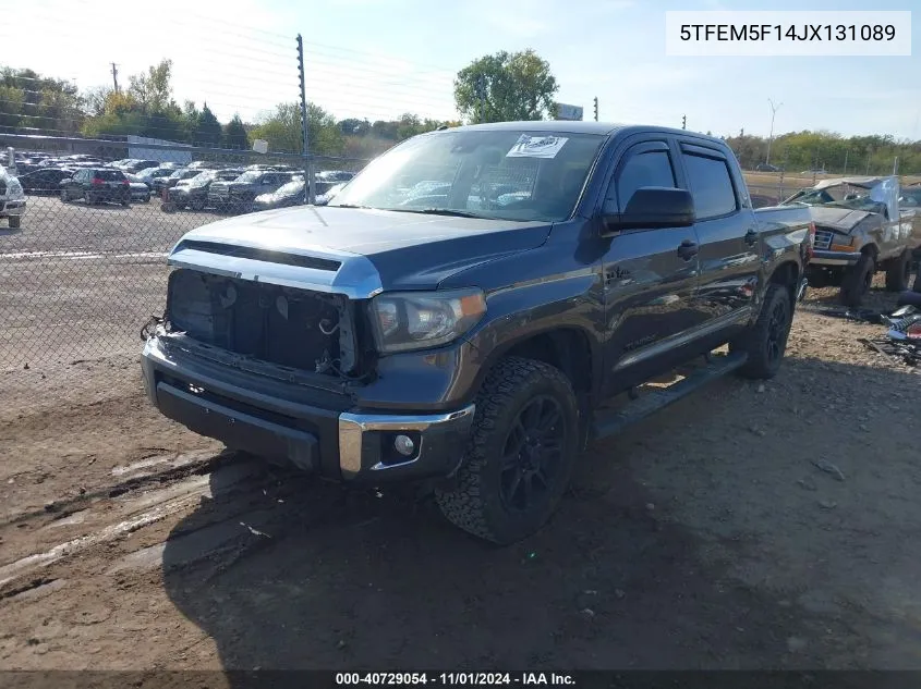 2018 Toyota Tundra Sr5 4.6L V8 VIN: 5TFEM5F14JX131089 Lot: 40729054